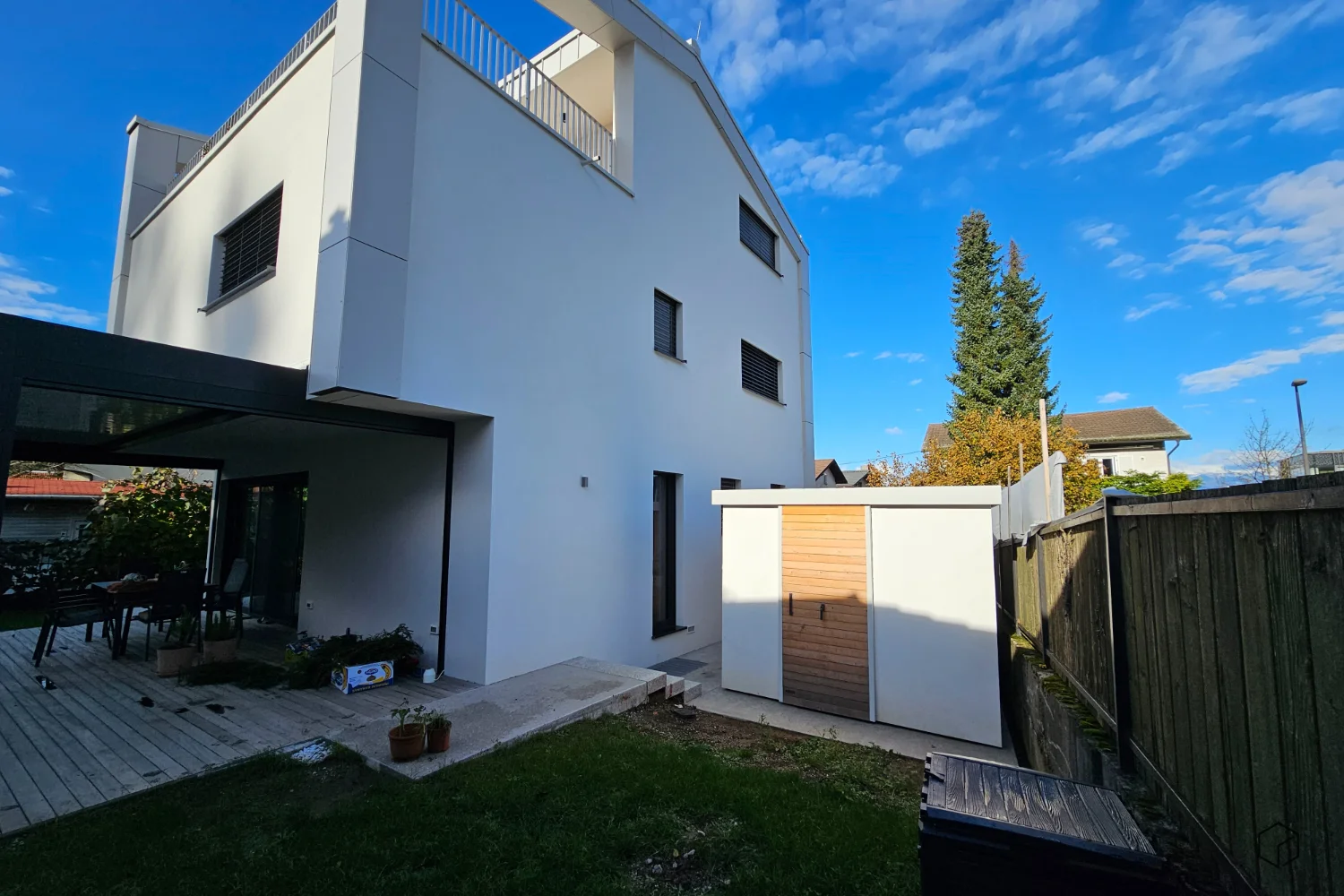 Gartenhütte mit Putzfassade Stahovica