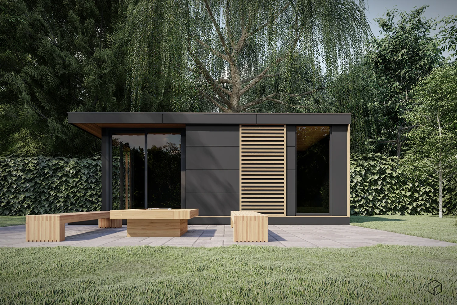 Gartenhäuschen Black Edition v.01