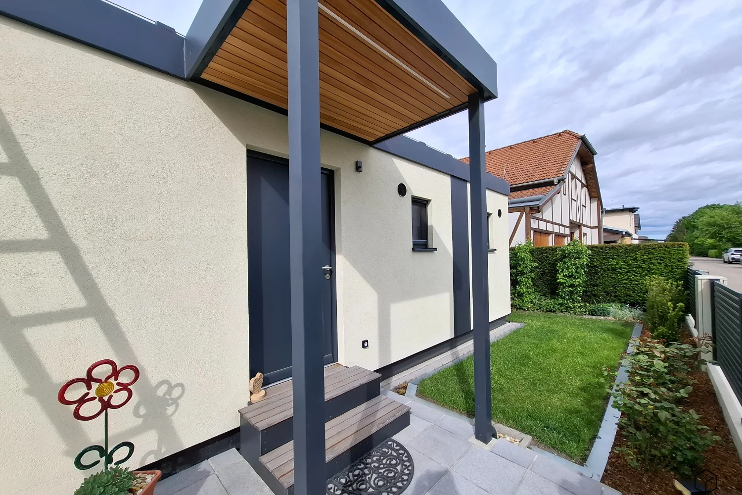 vhod modularne hise