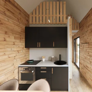 tiny house interior cubie rustik