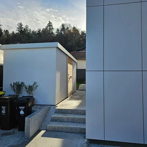 Gartenhaus mit verputzter Fassade Stahovica