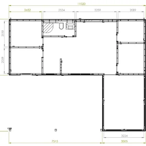 floor plan of the Peroj modular house