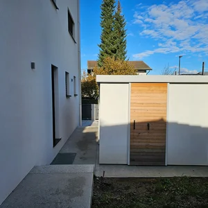 Gartenhaus mit Putzfassade Stahovica