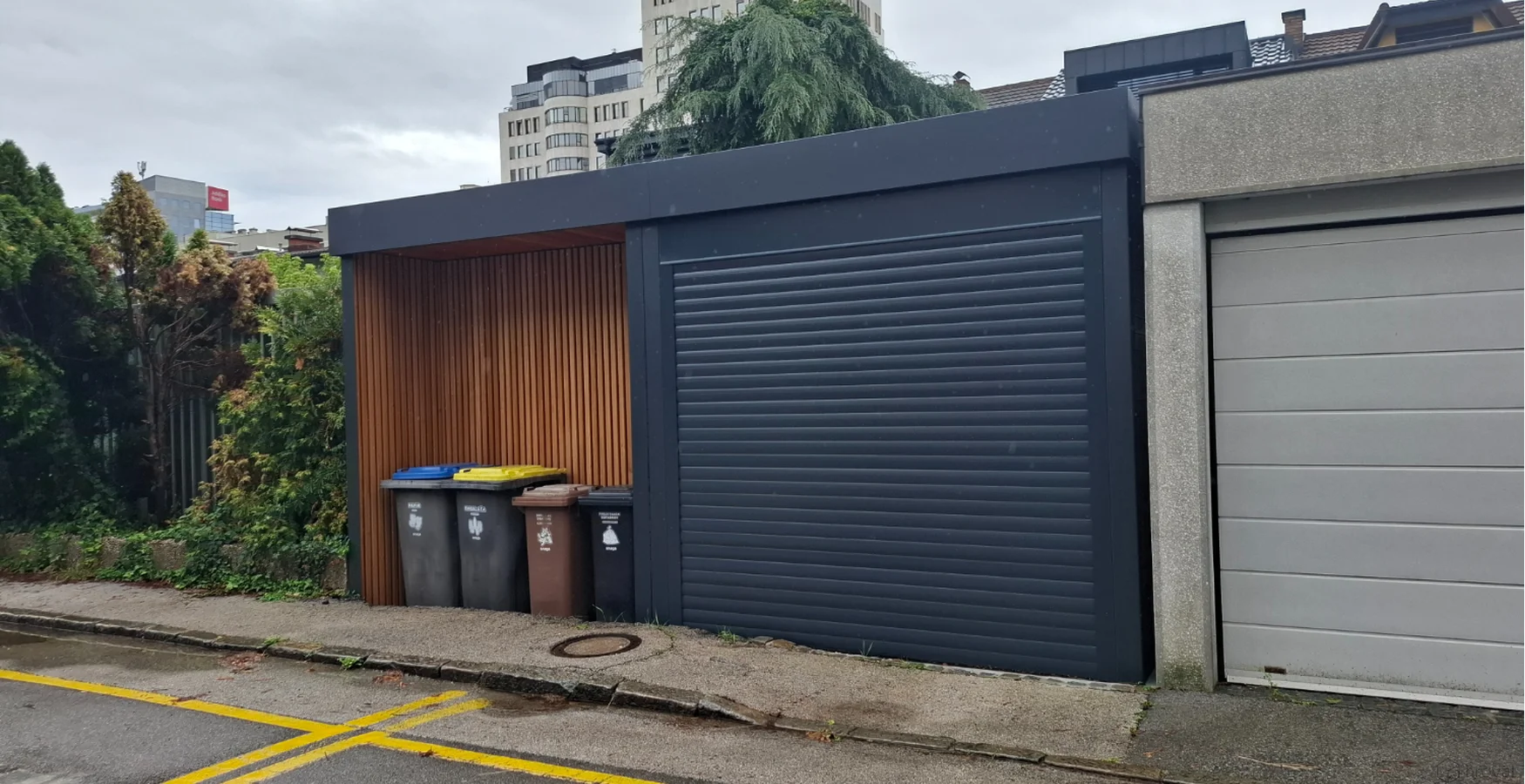 Garage und M&uuml;lltonnenverkleidung