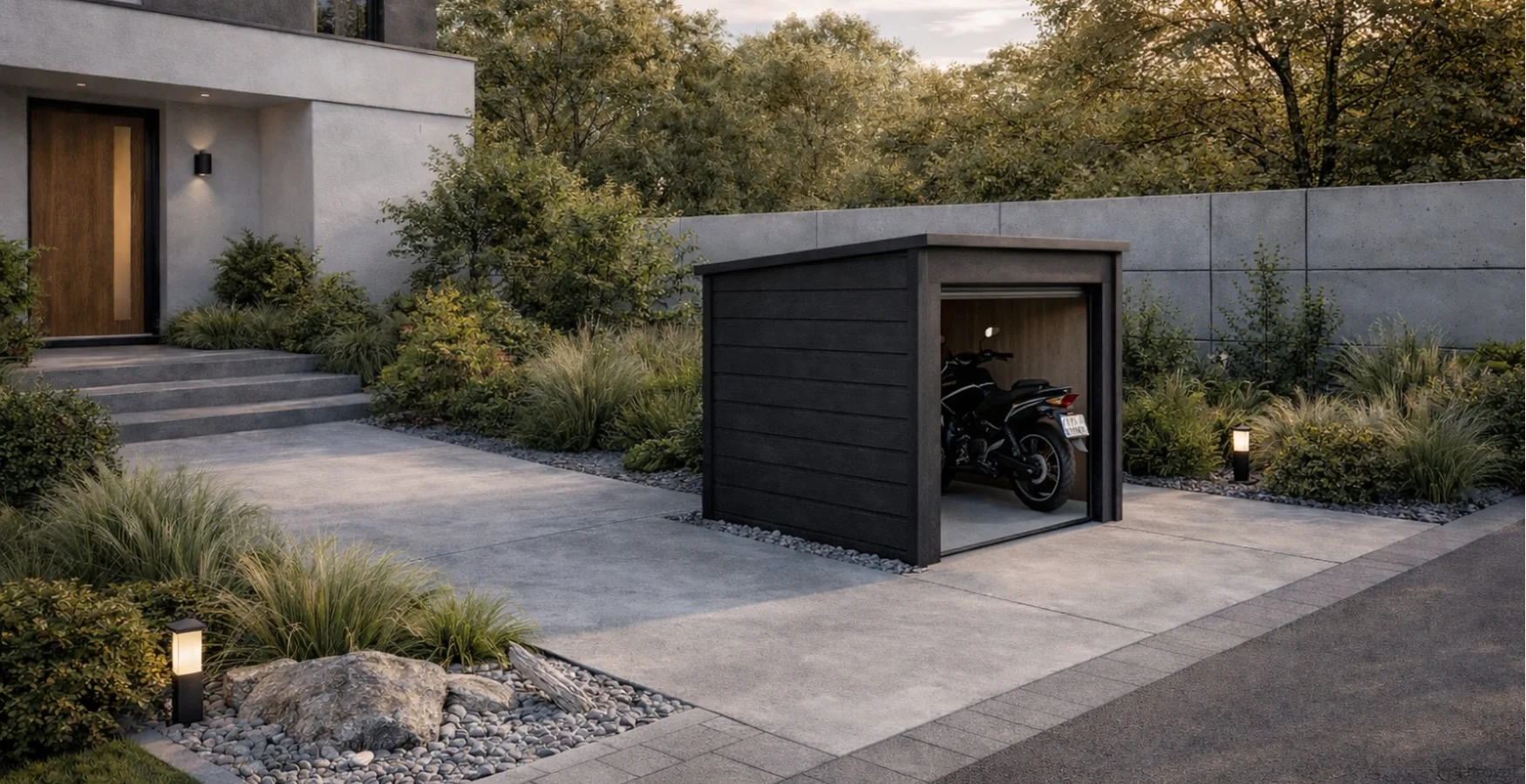 Motorradgarage