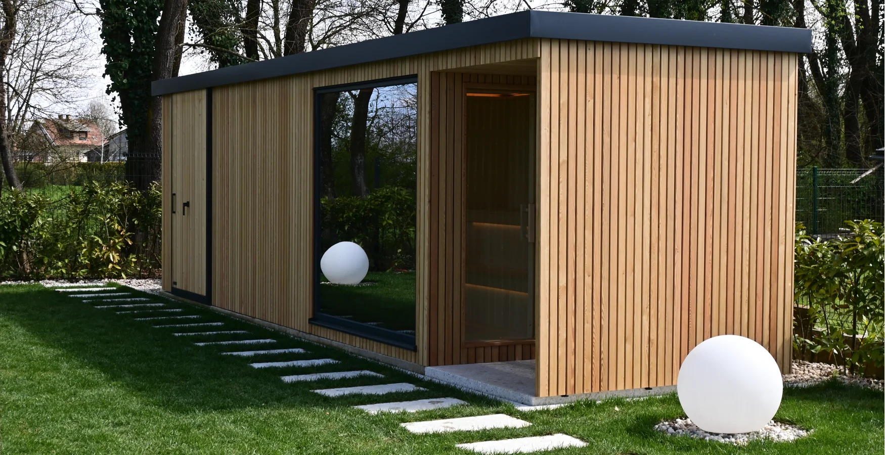 Gartenhaus mit Sauna Afrodita