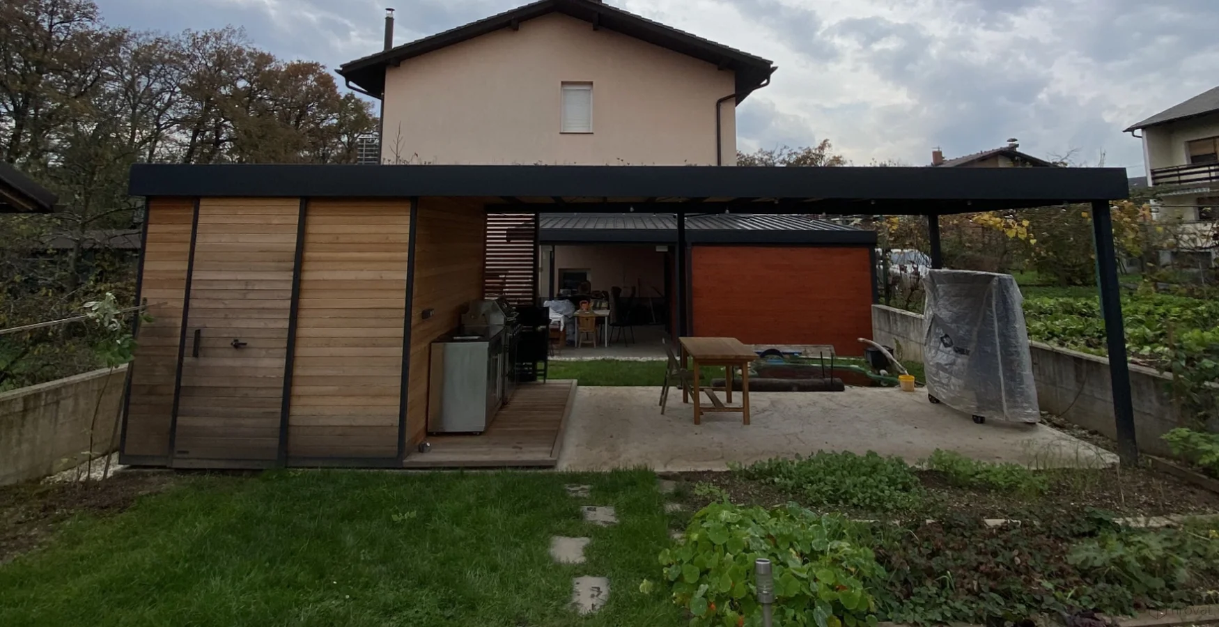 Gartenhaus mit Vordach Ihan