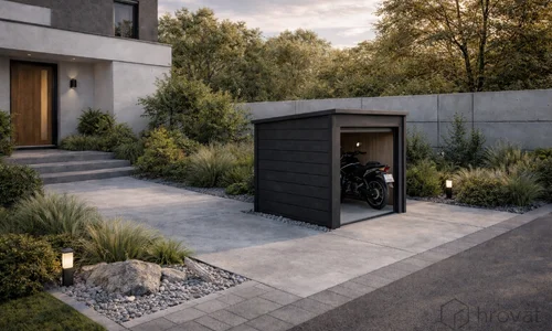 Motorradgarage