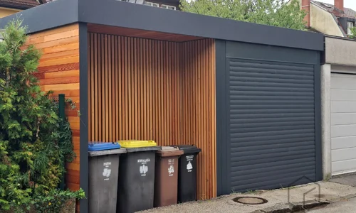Garage und M&uuml;lltonnenverkleidung